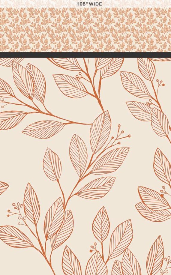 Laurel Sienna 108” Wide Quilt Backing Fabric | Premium Cotton Wide Back | Art Gallery Fabrics | Sold by the Yard