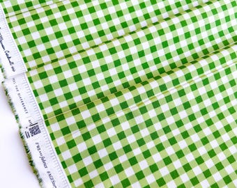 Fern Green Plaid Cotton Fabric, Art Gallery Fabrics