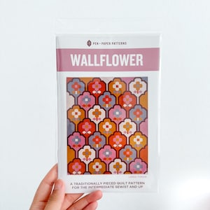 Wallflower Quilt Pattern | Modern Floral Design (Printed Pattern)