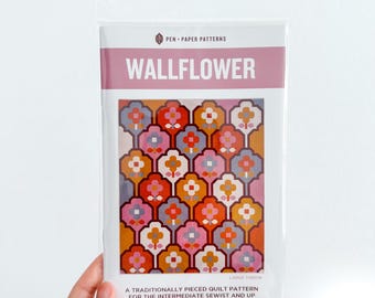 Wallflower Quilt Pattern | Modern Floral Design (Printed Pattern)
