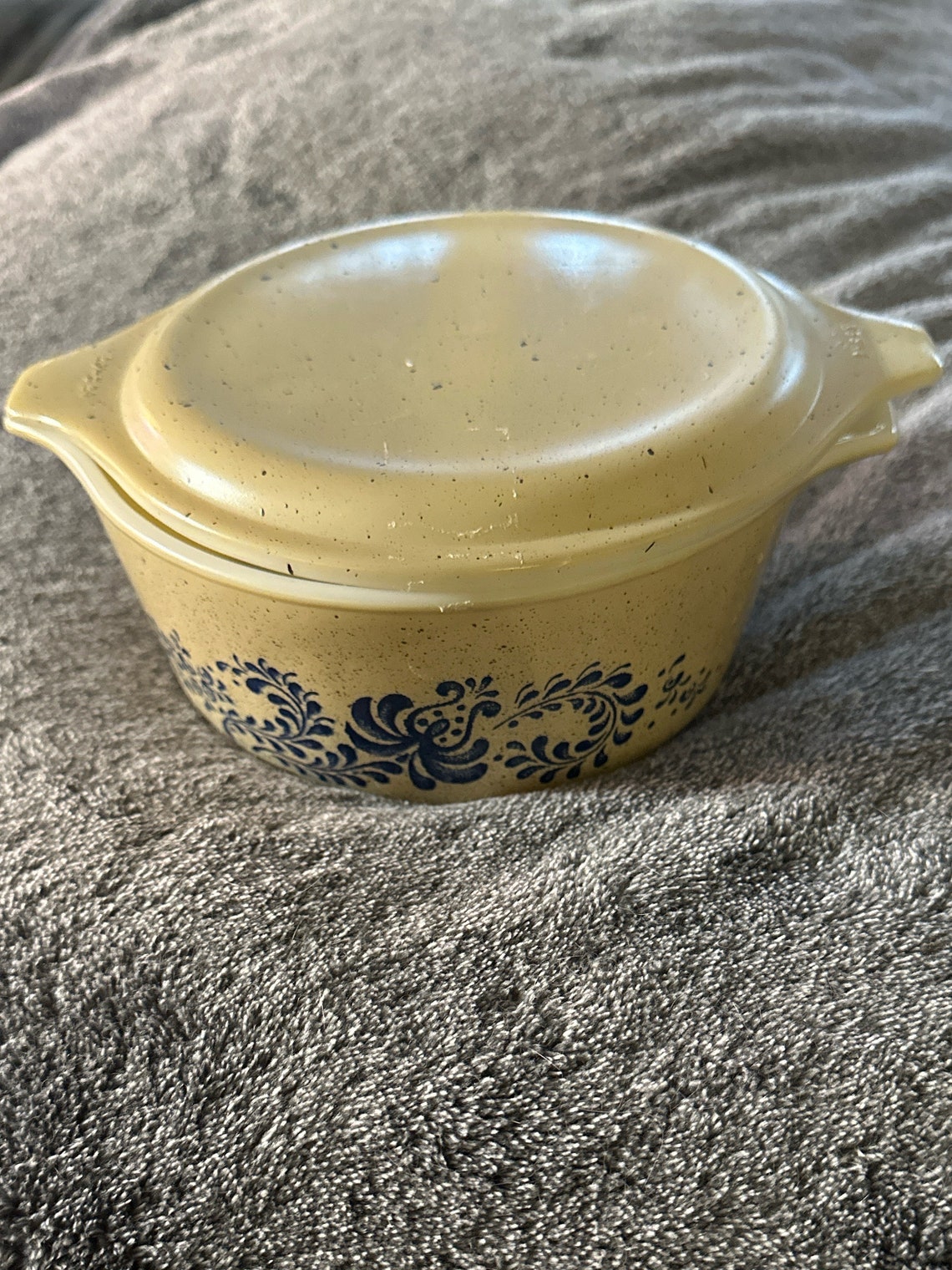 Pyrex 474-B Homestead Design 1.2 Qt Casserole Dish / Refrigerator Dish ...