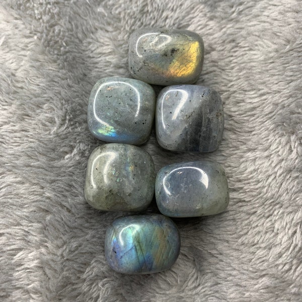 Labradorite Crystal Tumbled Stones (1 inch) | Polished, Gemstones, Raw Crystals, Natural Stones, Rocks