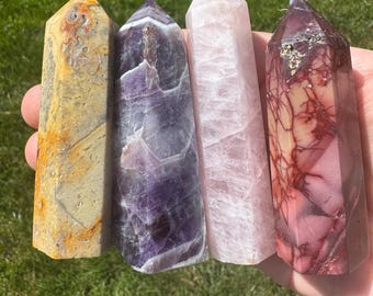 One Intuitively Selected Crystal Point | Crystals, Natural Gemstones, Towers