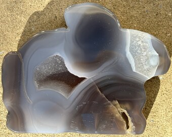Druzy Agate Rabbit Bunny Carving | Crystals, Polished, Natural Gemstones, Carving, Animal, Bunny, Druzy, Agate