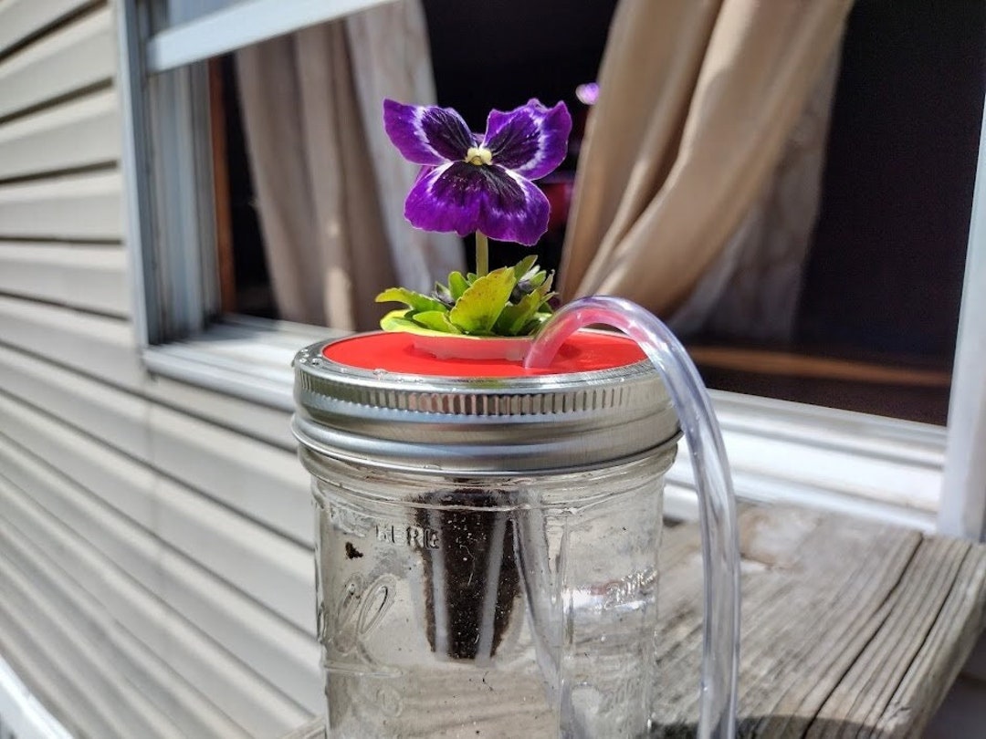 2 Pack Kratky Jar Topper Wide Mouth Mason Jar. Grow and Harvest Using