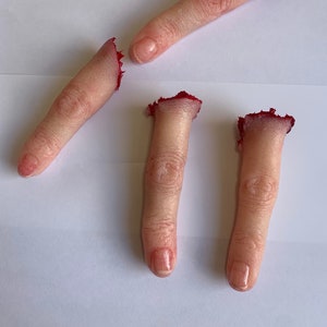 Realistischer Silikon Abgetrennter Finger prop: Horror Halloween FX, Film Qualität