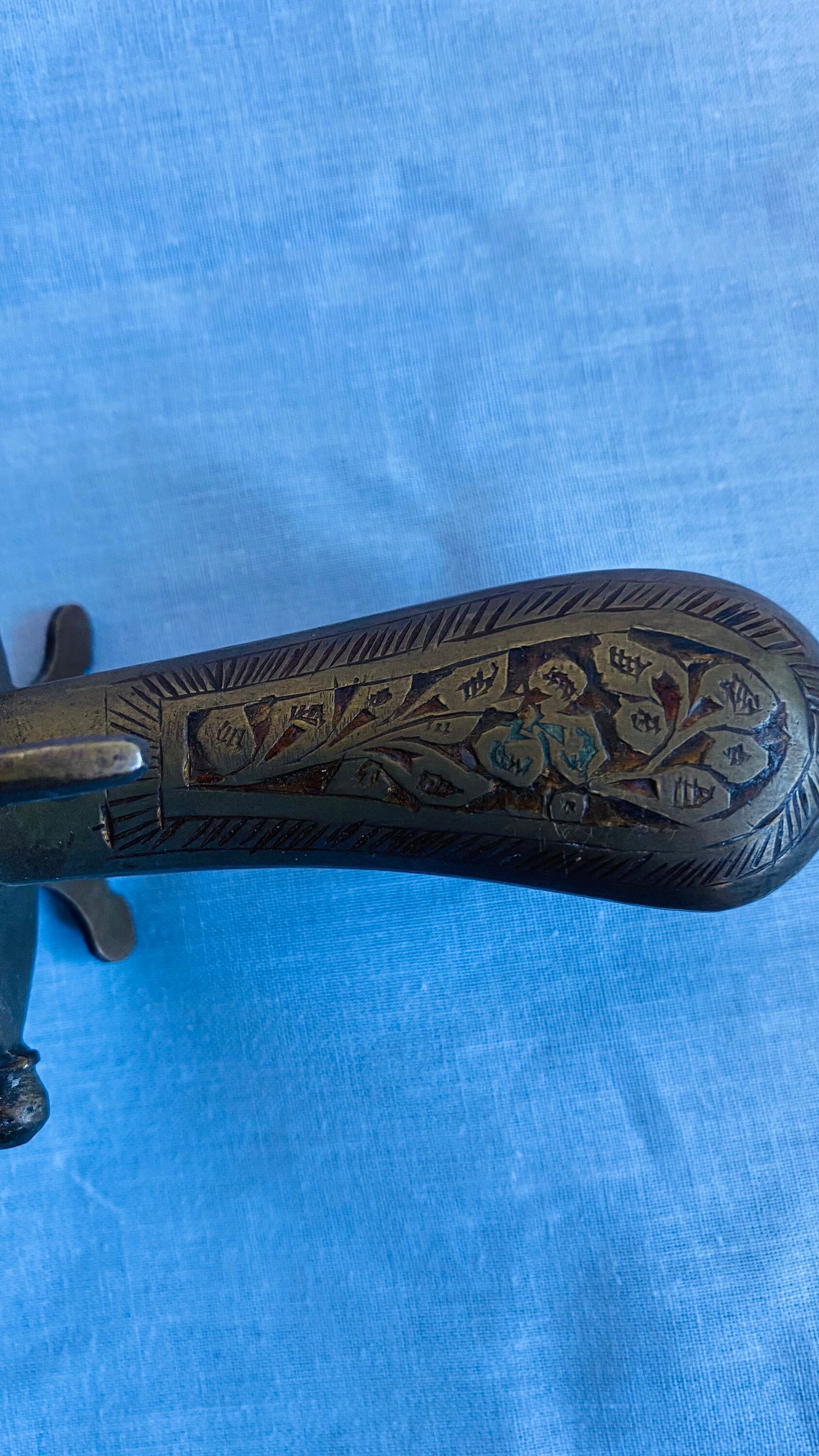 Vintage Indian Knife and Fork Set Etsy