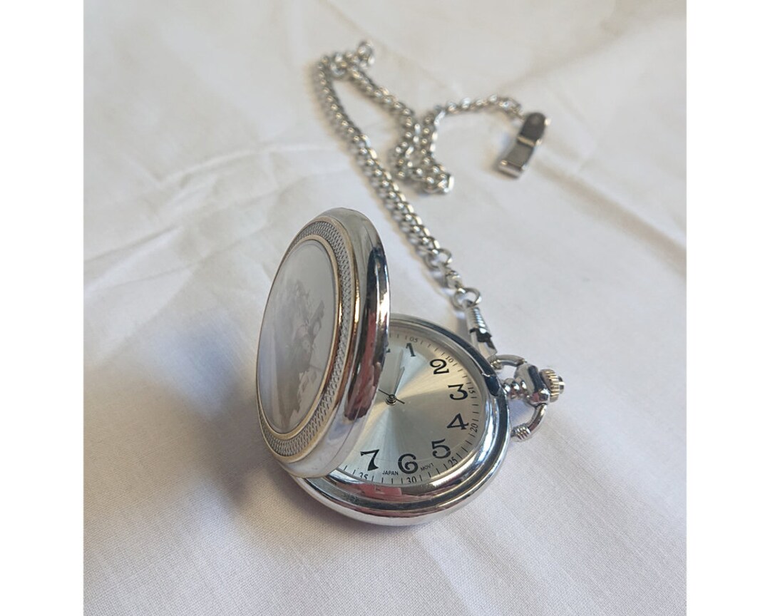 Vintage Japan Movt Pocket Watch With Chain Train Watch Design - Etsy