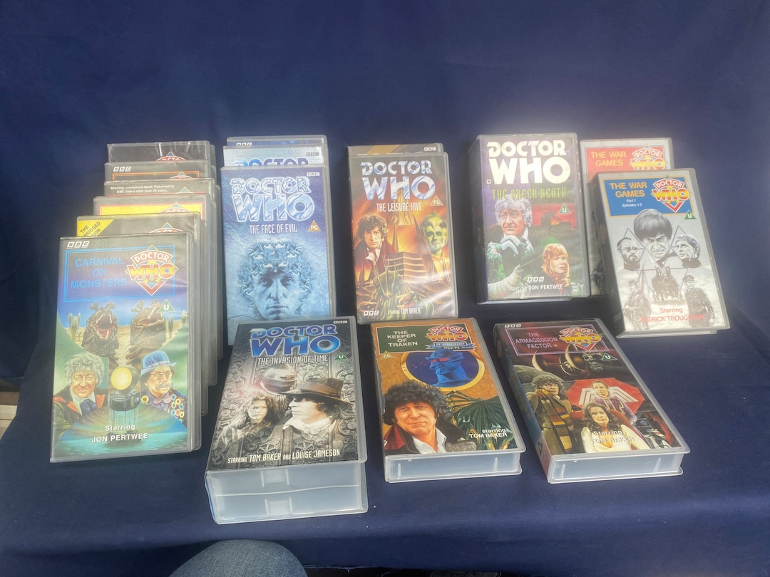 Doctor Who VHS TAPES Etsy