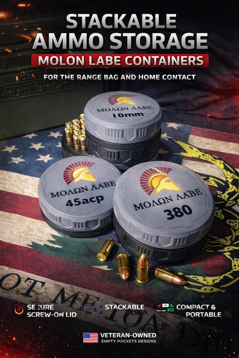 Stackable Ammo Capsules – Pistol Freedom Seed Storage Containers With ...