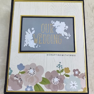 Album de mariage fait main | Cadeau de mariage pour couple | Photos de mariage | Album dans une boîte | Les mariés | Cadeau nuptiale de douche