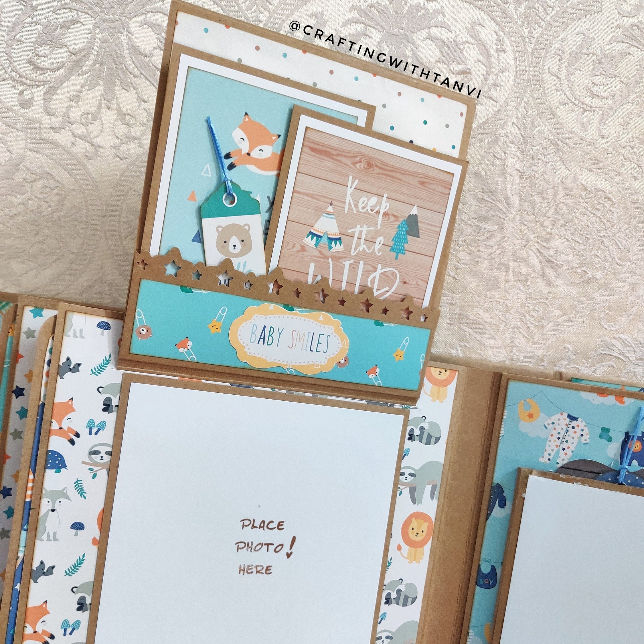 Baby Boy Album First Year Baby Photo Album New Parents Gift Baby Shower