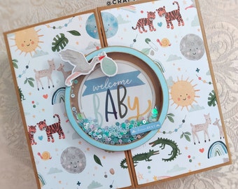 Baby Memory Book | New Parents Gift | Baby Photo Album | Baby Shower Gift |  Baby Book New Born Gifts For Him | Handmade baby boy scrapbook
