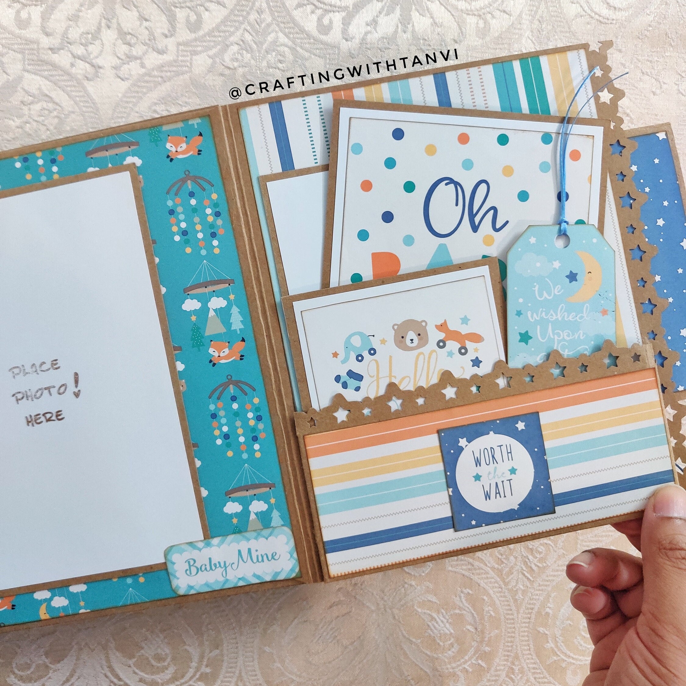 Baby Boy Album | First Year Baby Photo Album | New Parents Gift | Baby ...
