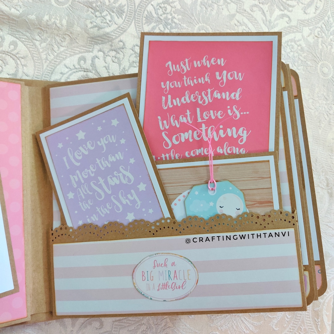 Baby Girl Album First Year Baby Photo Album New Parents Gift Baby