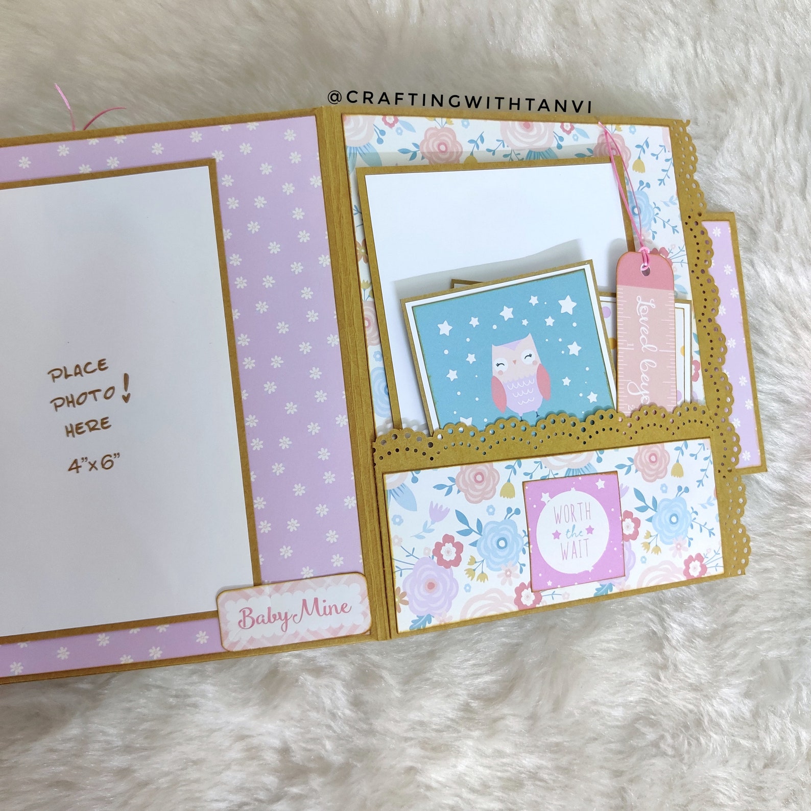 Baby Girl Album First Year Baby Photo Album New Parents Gift Baby