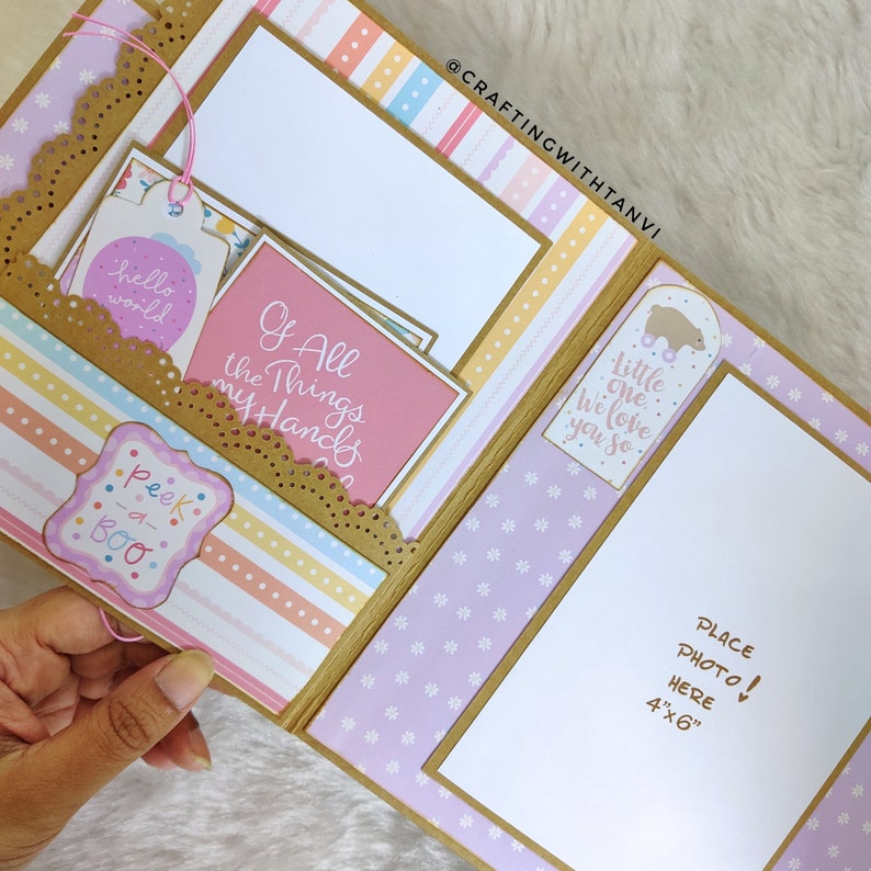 Baby Girl Album First Year Baby Photo Album New Parents Gift Baby Shower Gift Baby Book Newborn