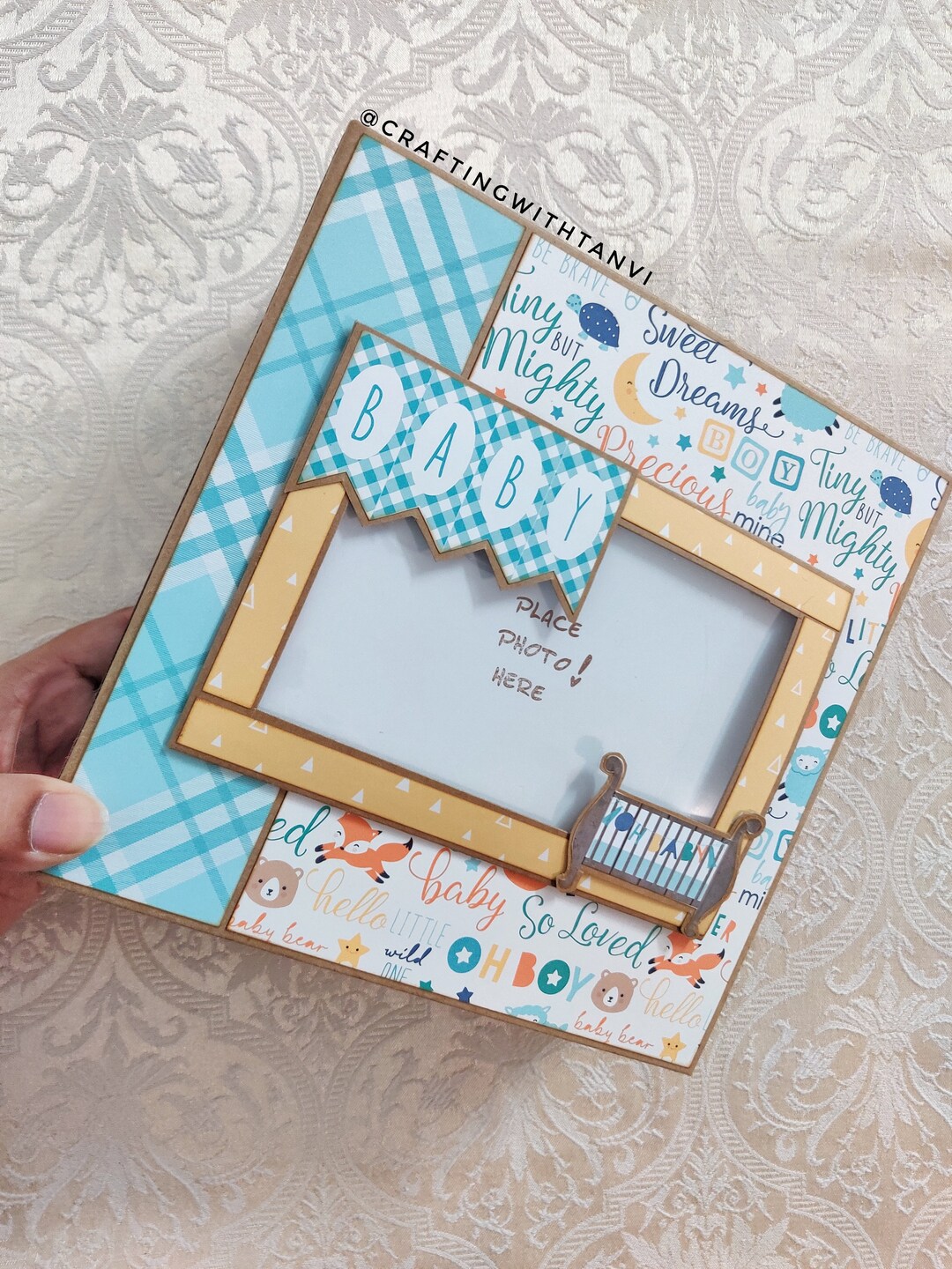 Baby Boy Album First Year Baby Photo Album New Parents Gift Baby Shower