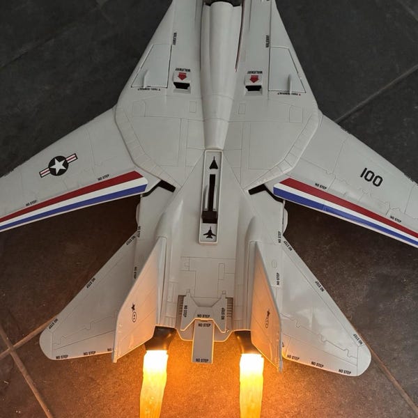 GI Joe 1983 Skystriker Glow Afterburner with Lights Set 3D Printed Custom