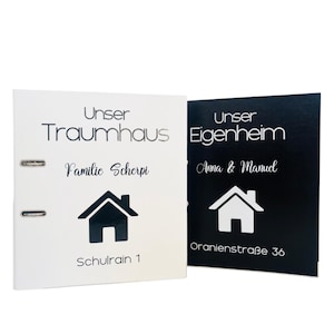 Bauherren Ordner unser Eigenheim / Traumhaus Haus Hausbau