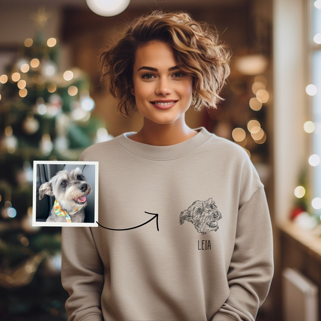 Custom Dog Mama Sweatshirt, Dog Lover Christmas Gift, Dog Sweatshirt