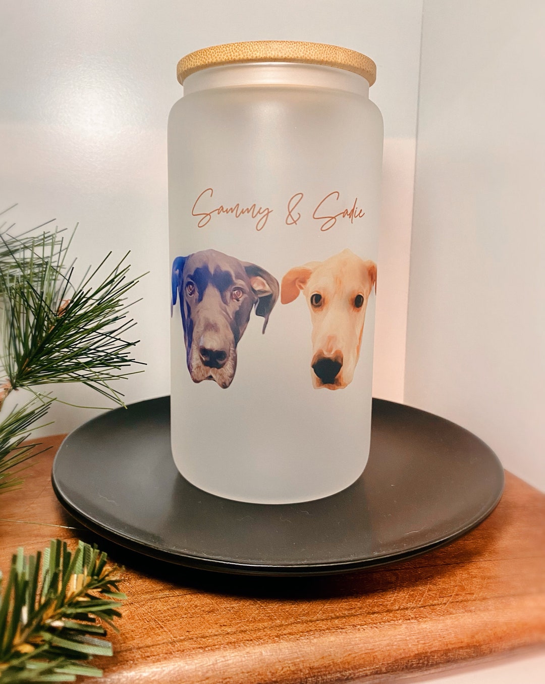 Pet Beer Glass Cup, Pet Portrait Cup,pet Wedding Cups, Custom Dog