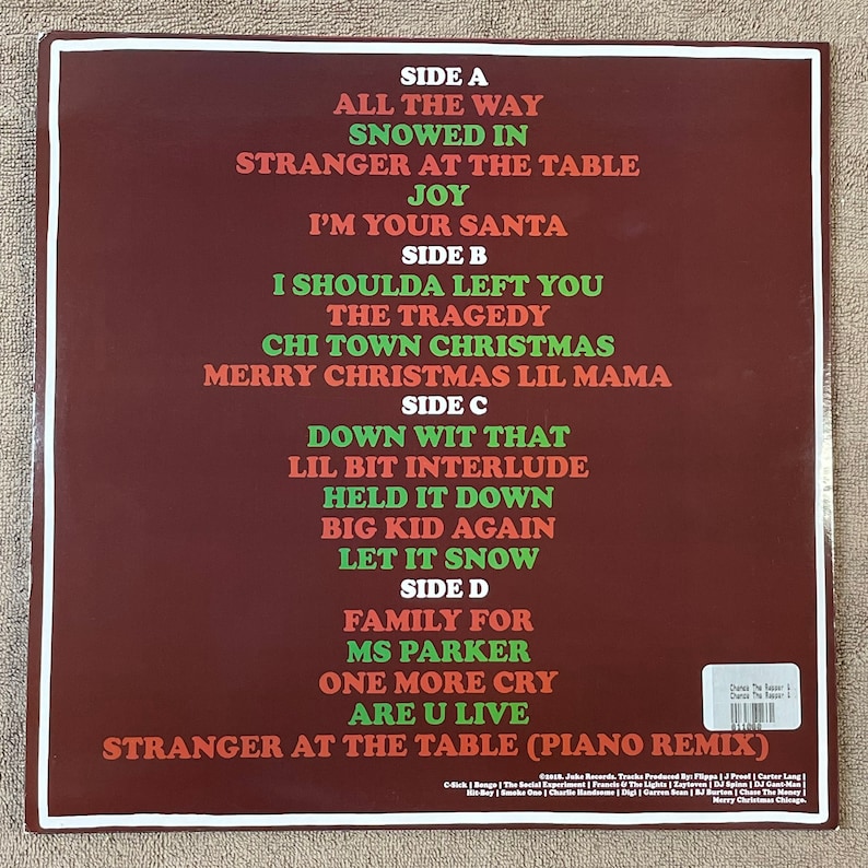Jeremih & Chance Merry Christmas Lil' Mama 2Lp Black | Etsy