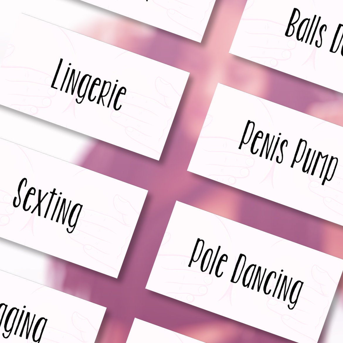 Sexy Charades: Printable Card Game! - Etsy