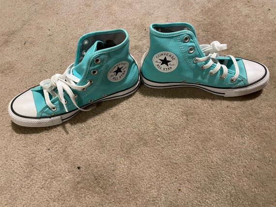 converse turquoise high tops