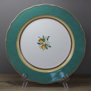 Plato bajoplato grande Alfabia Verde Medley de Hutschenreuther, diámetro aprox. 30 cm