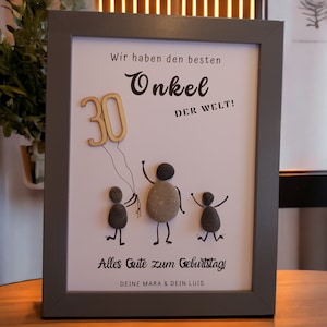 Birthday godfather, godmother, uncle, aunt, mom, dad, best friend, boyfriend, sister, stone picture, personalizable gift