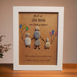 Stone picture: It's a blessing to have a mom like you, perfect for Mother's Day, birthdays, Christmas, pebbles, looks like it was made by a child