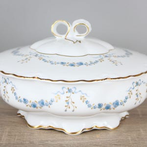 Hutschenreuther Racine Fontaine bleu Terrine Suppenterrine Schüssel mit Deckel
