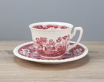 Villeroy & Boch Rusticana rot Kaffeetasse Tasse mit Untertasse TOP