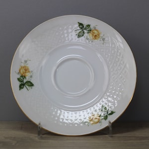 Seltmann Weiden Annabell gelbe Rose Untertasse/Unterteller Ø ca. 14,3 cm