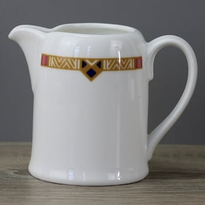 Villeroy & Boch Decor with Ribbon Ochre Salmon Milk Jug Height approx. 9 cm