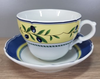 Hutschenreuther Medley Valdemossa Jumbo Cup Cappuccino Cup + Saucer