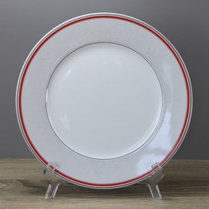 Dessina gray red striped dinner plate dinner plate diameter approx. 26.2 cm