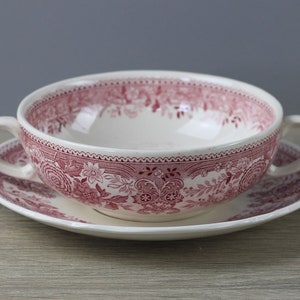 Villeroy & Boch Burgenland red soup cup with saucer