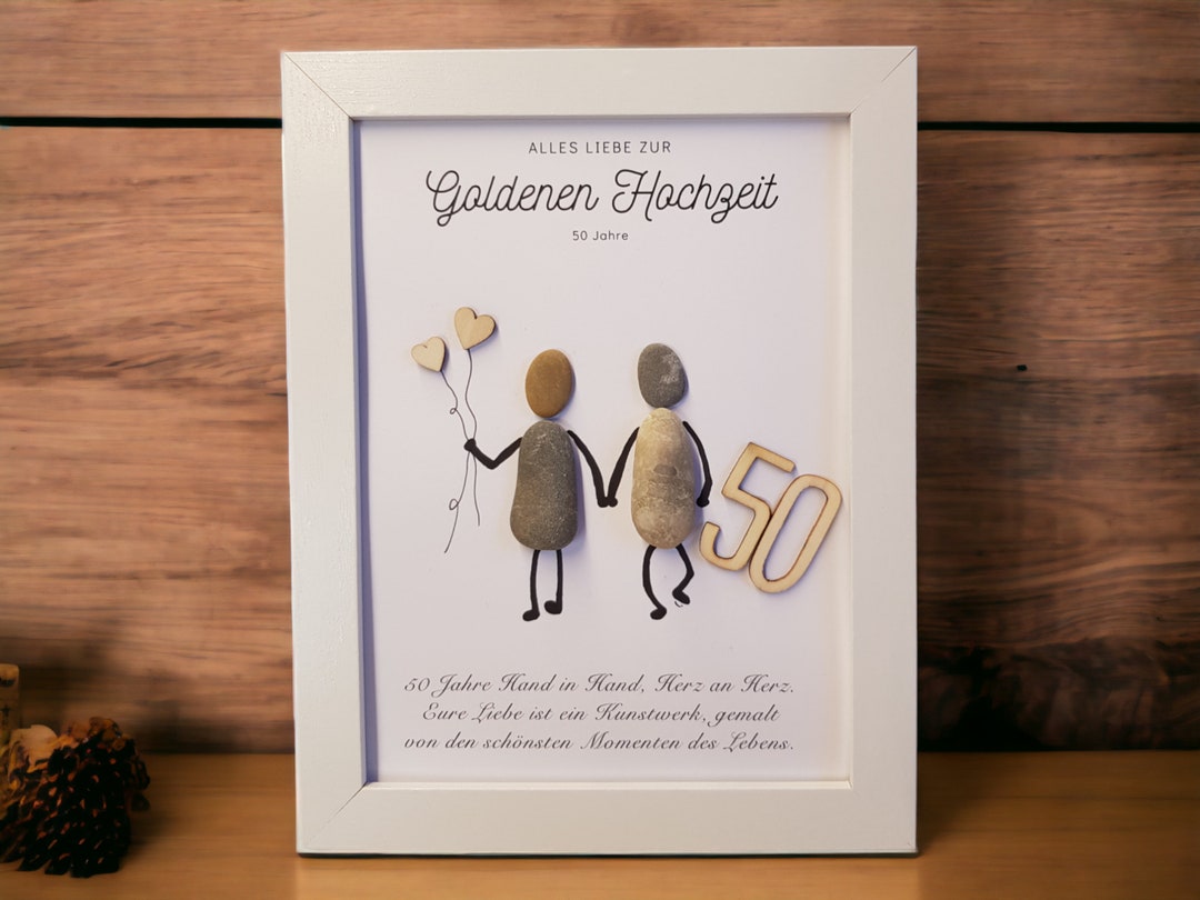 Tolles Geschenk zur Goldenen Hochzeit / 50. Hochzeitstag handgemachtes