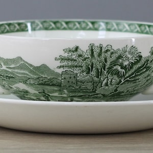Wedgwood Lugano green soup cup cup with saucer saucer bottom TOP