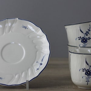 Villeroy & Boch Alt Luxemburg 3-er Set Kaffeetassen + Untertasse/MANGEL