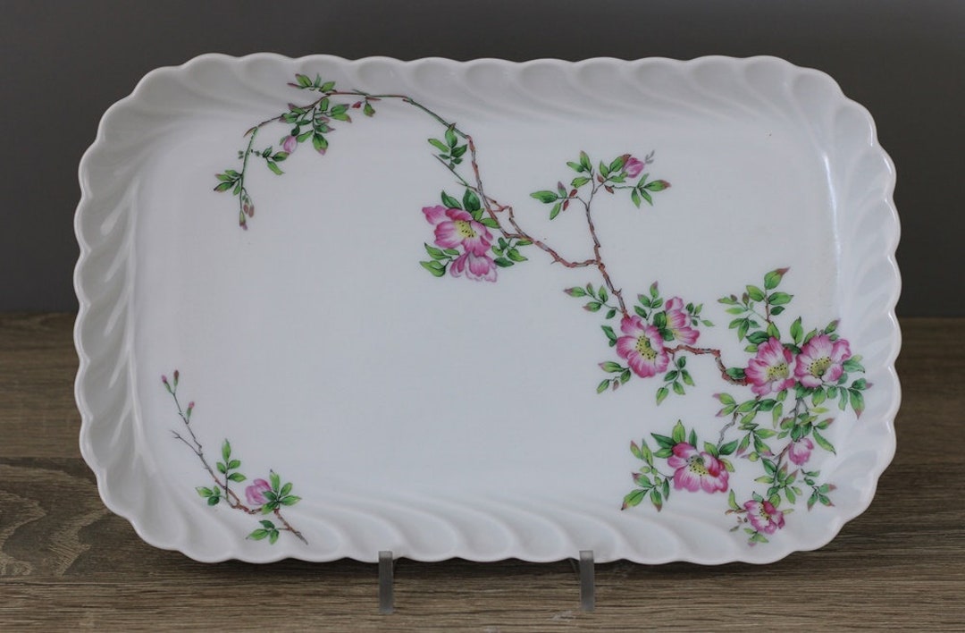 Haviland Limoges France Eglantine Rose Servierplatte Etsy