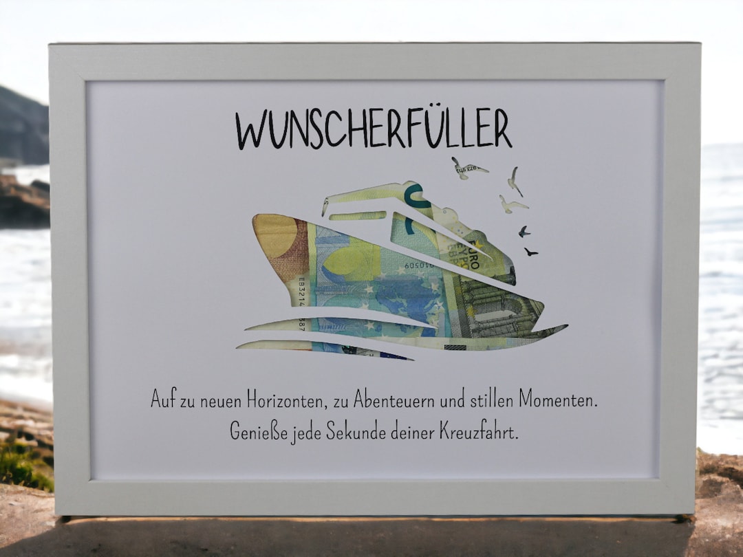 Kreuzfahrt Geld verschenken Wunscherfüller Geldgeschenk