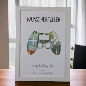 Gamer Gift Money Wish Fulfiller Money Gift Birthday Gift Personalizable 18th Teenagers Christmas Birthday Easter