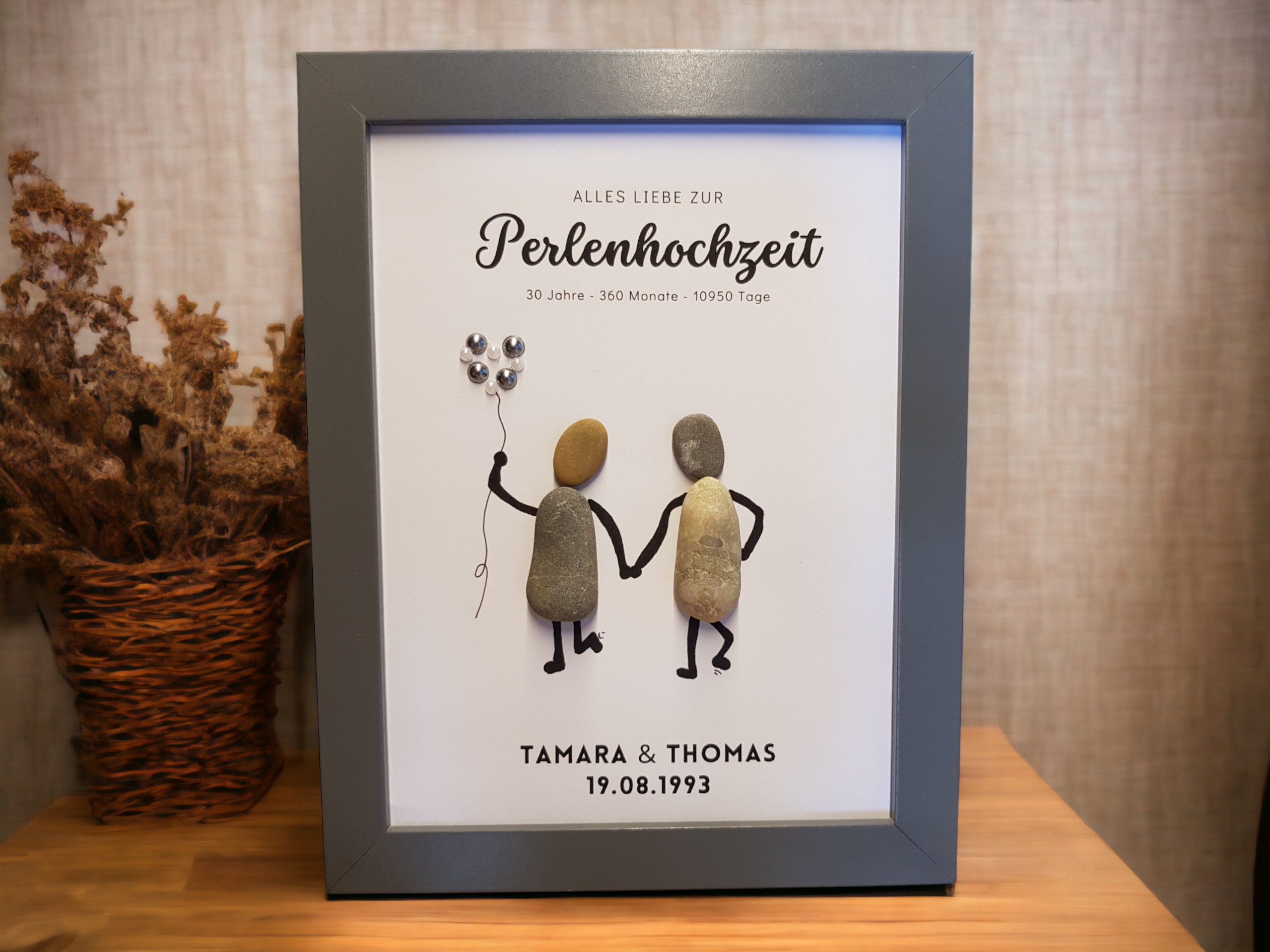 Geschenkurkunde Perlenhochzeit 30 Jahre Hochzeitstag