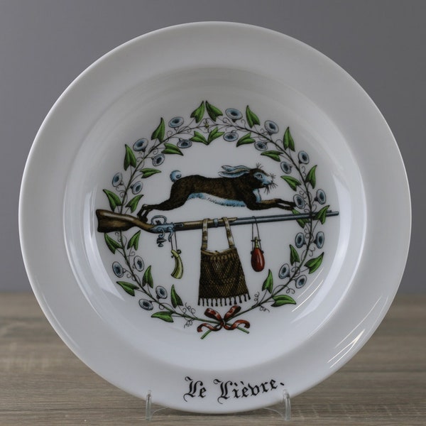 Porcelaine d'Auteuil Paris Chambord Le Liévre soup plate plate Ø approx. 22.4 cm