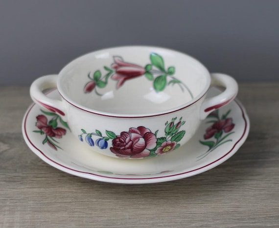Villeroy & Boch Colmar Suppentasse + Unterteller Untertasse Höhe 6 Cm Ø 13