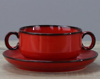 Thomas Scandic red soup cup Ø approx. 10.5 cm with saucer