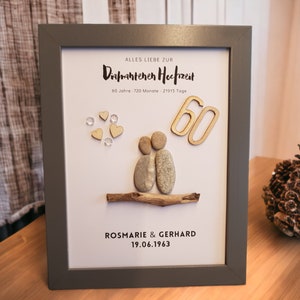 Süsses Geschenk zur Diamantenen Hochzeit / 60. Hochzeitstag